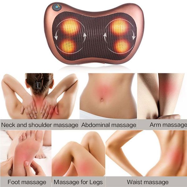Heated Kneading Pillow Massager