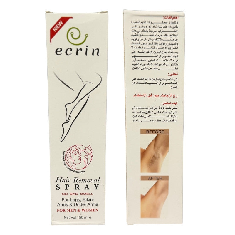 Ecrin - Hair Removal Spray For Men and Women