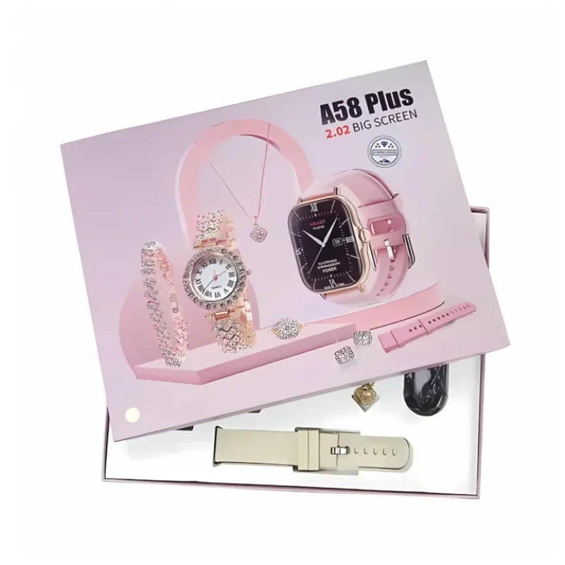 A58 Plus 6-in-1 Smartwatch for Women