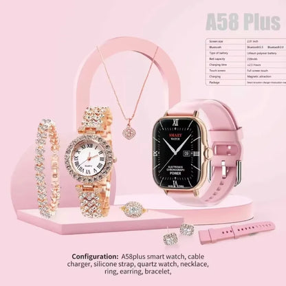 A58 Plus 6-in-1 Smartwatch for Women