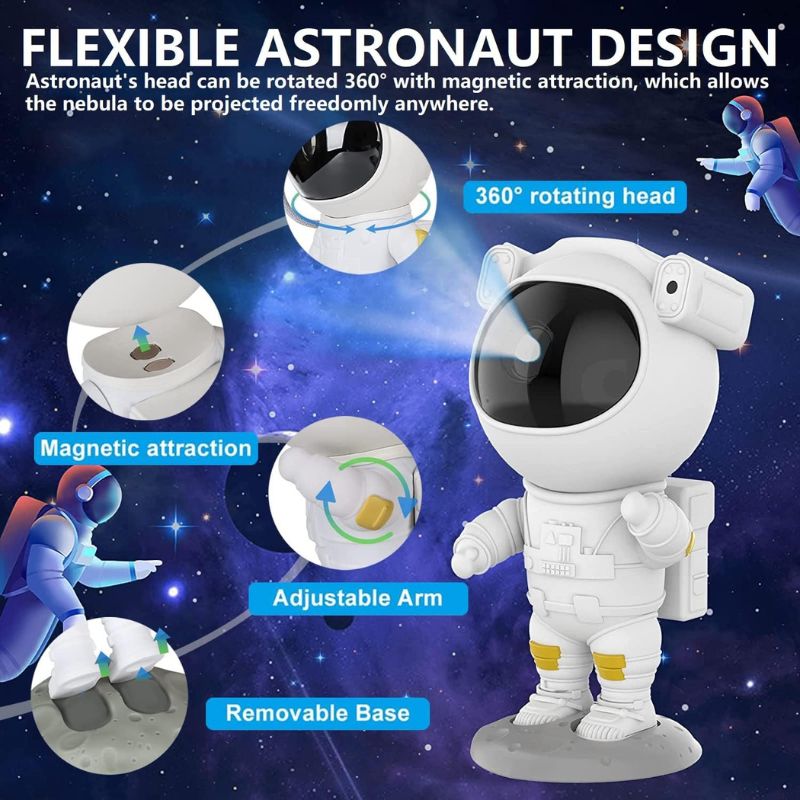 Astronaut Star Projector Night Light