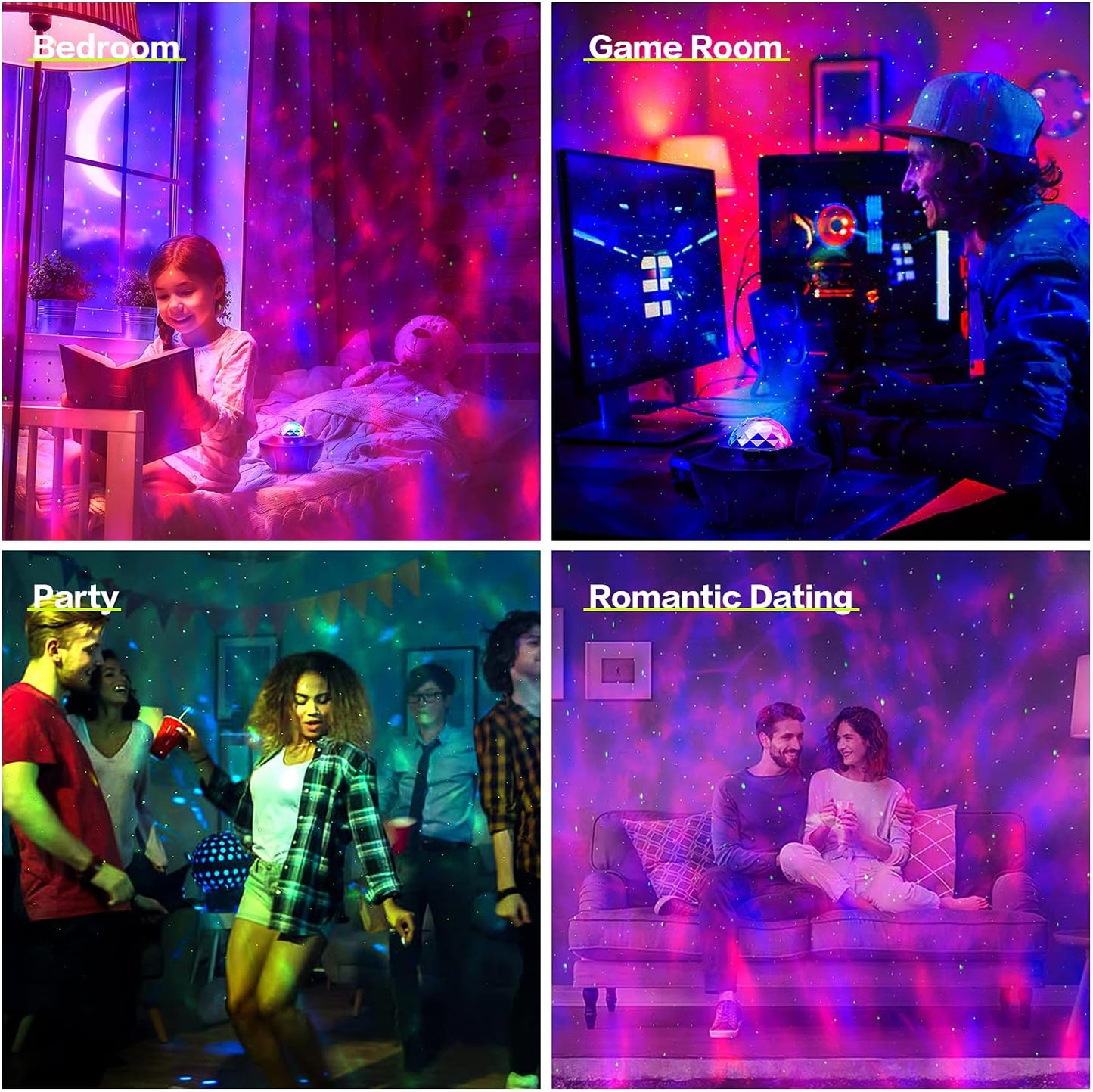 Galaxy Star Projector Lamp