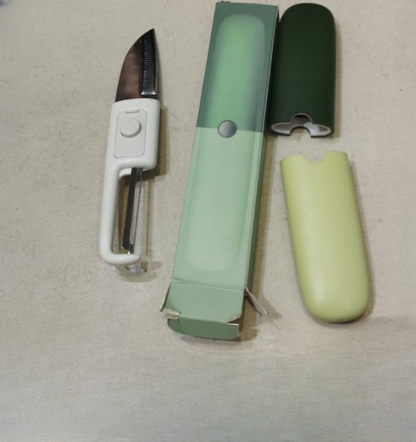 Stainless Steel 2 In 1 Fruit Cutting Knife With Peeler For Peeling And Cutting