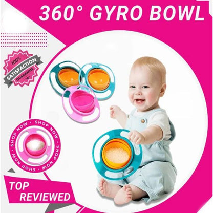 Gyro Bowl 360 Degree Rotation Spill