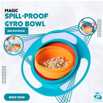 Gyro Bowl 360 Degree Rotation Spill