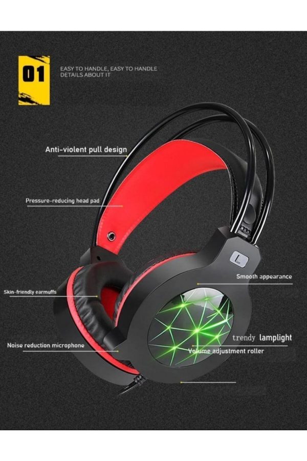 Polygold USB Led Gaming Headset With Microphone