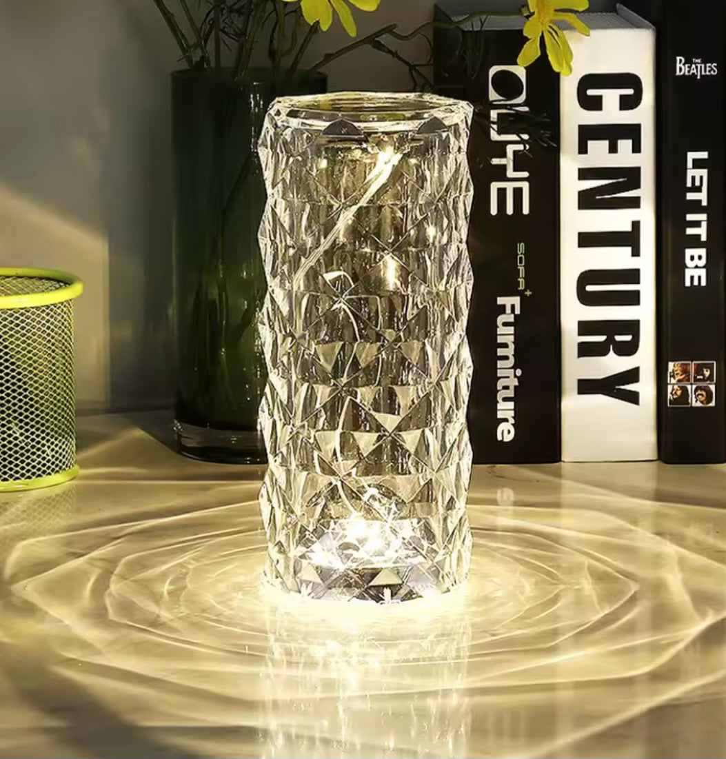 Crystal Lamp 16-Color Changing RGB Night Light Touch Lamp